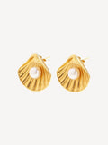 Hermina Athens gold plated kochyli earrings, UK version