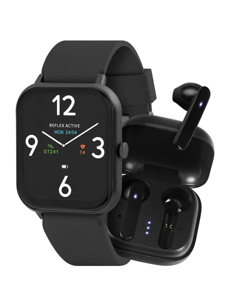 Reflex Active smartwatch earbud set Black Series 17, imported from the UK