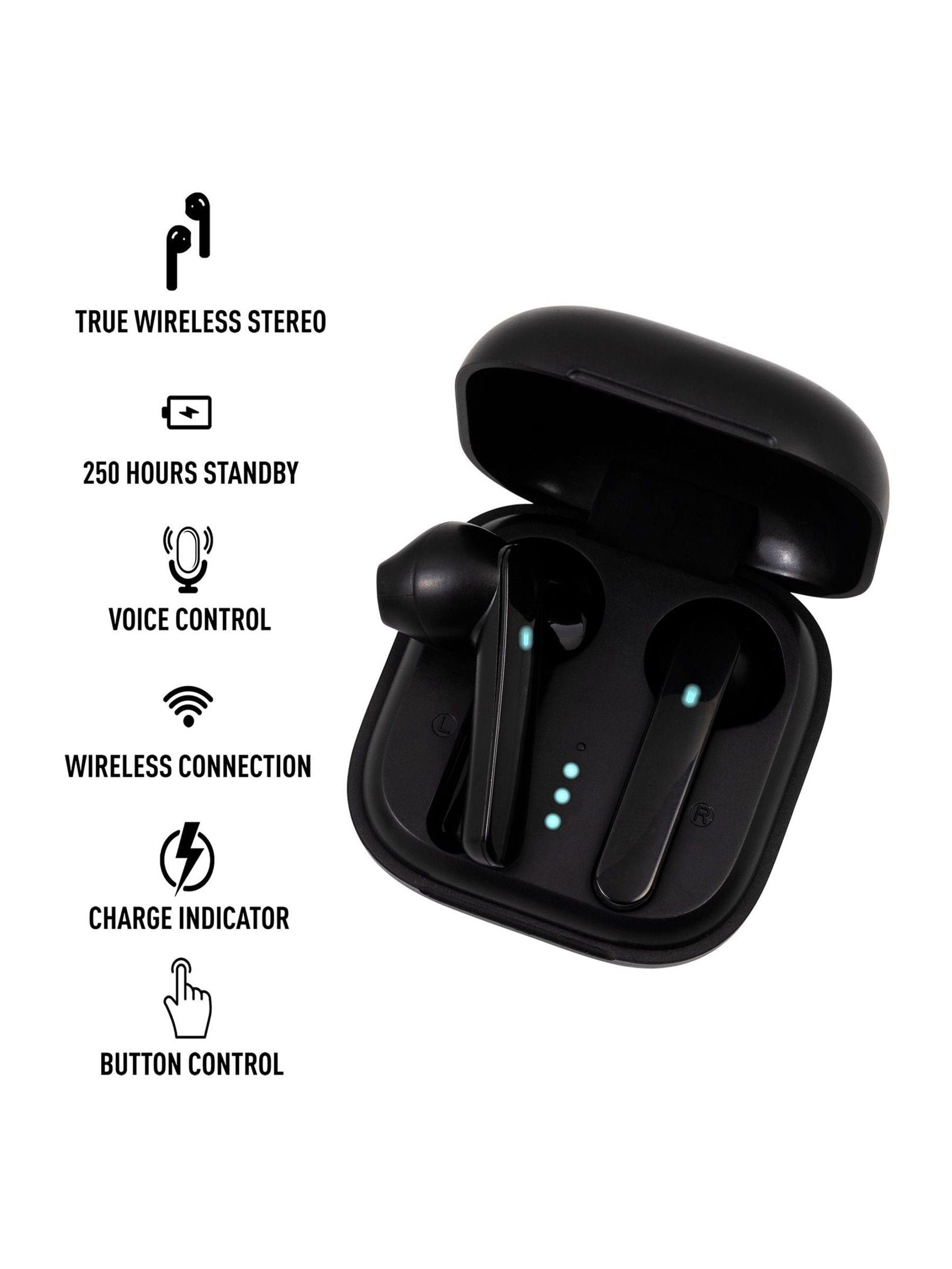 Reflex Active smartwatch earbud set Black Series 17, imported from the UK