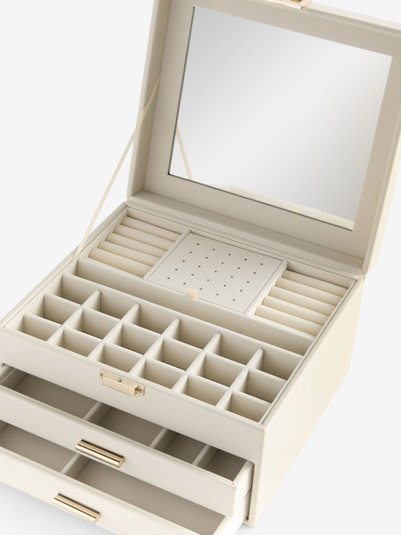 Faux leather jewellery box - British product