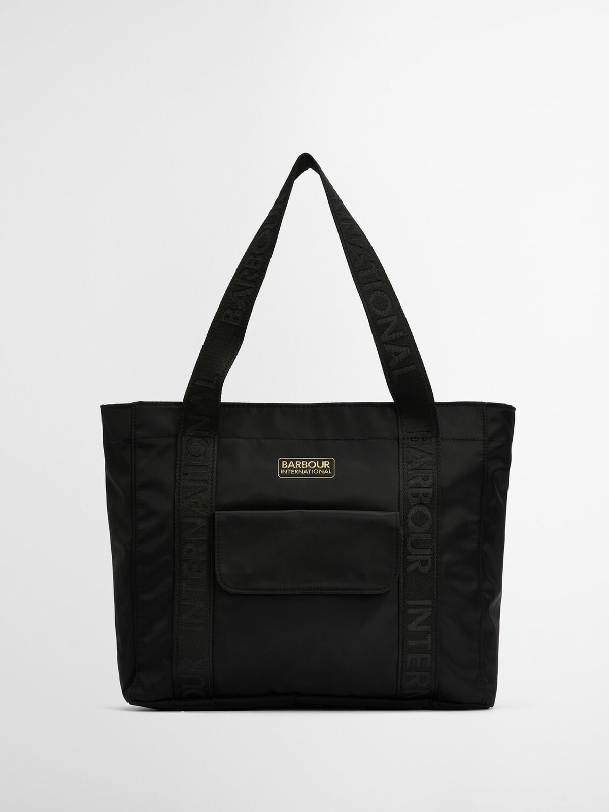 Barbour International black tote bag Qualify Logo, UK version