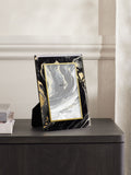 Blue navy marble glass photo frame - British product
