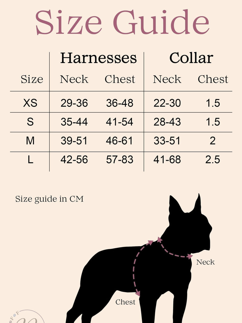 RUFF personalised dog harness, imported from the UK