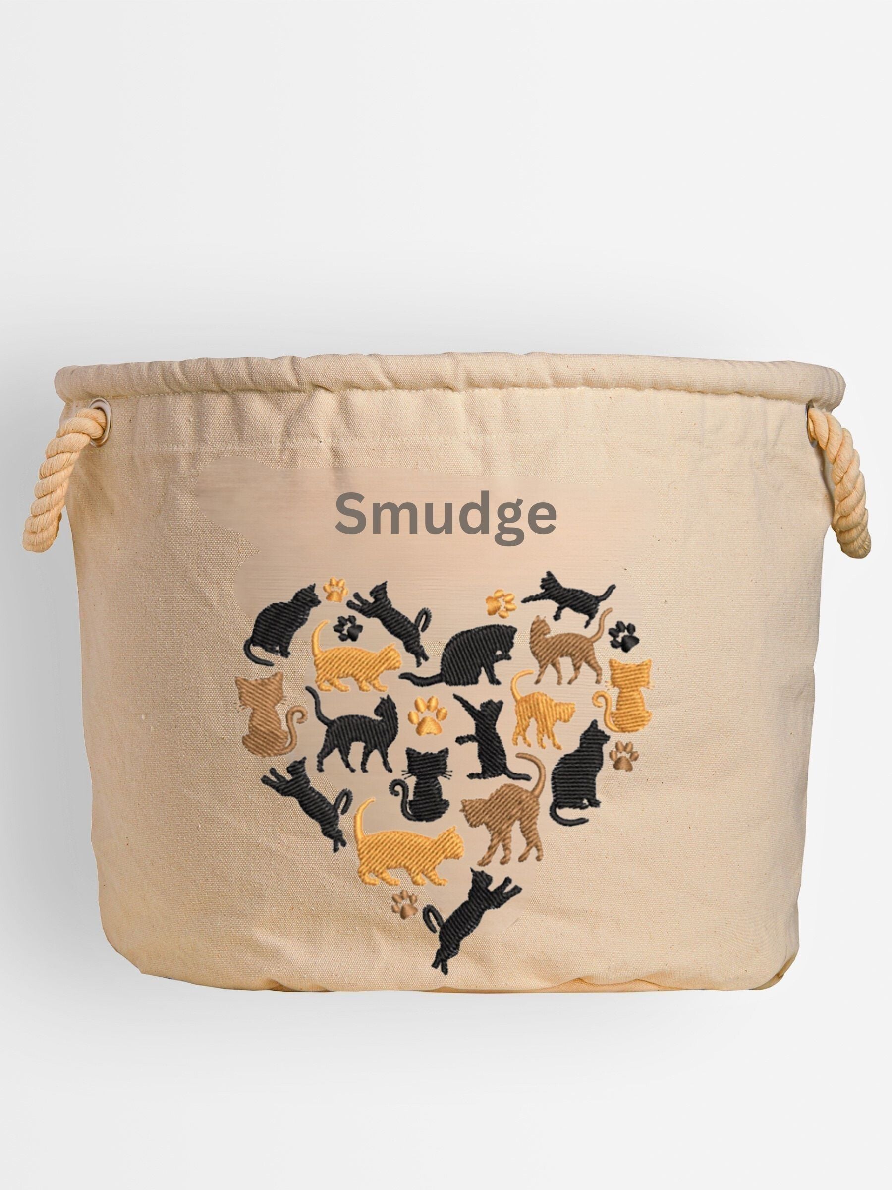 RUFF personalised cat toy tub 100% cotton, UK version