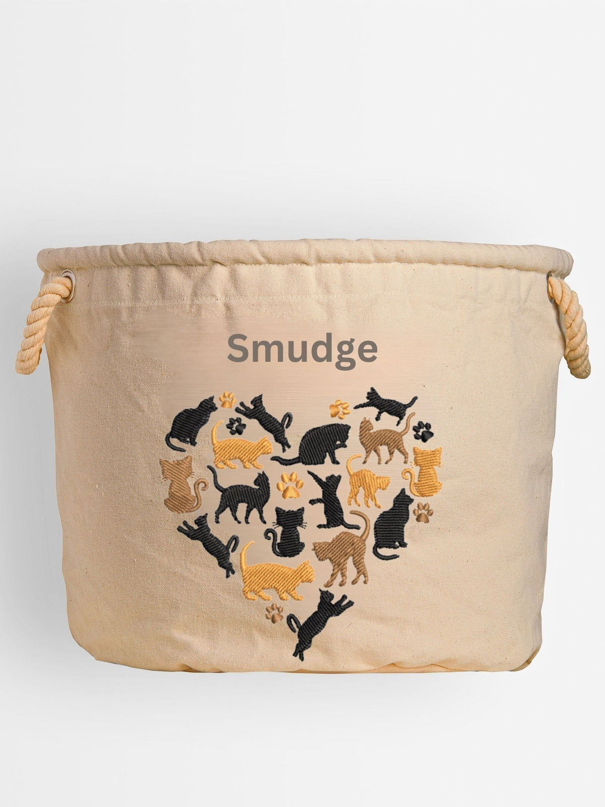 RUFF personalised cat toy tub 100% cotton, UK version
