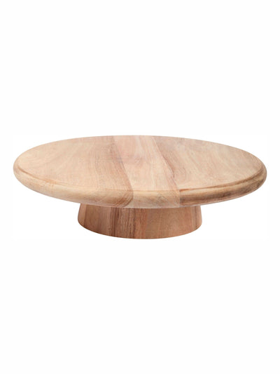 Next Bread + Butter Acacia Rounded Edge Footed Cake Plate 30cm- Buy online at McGrocer