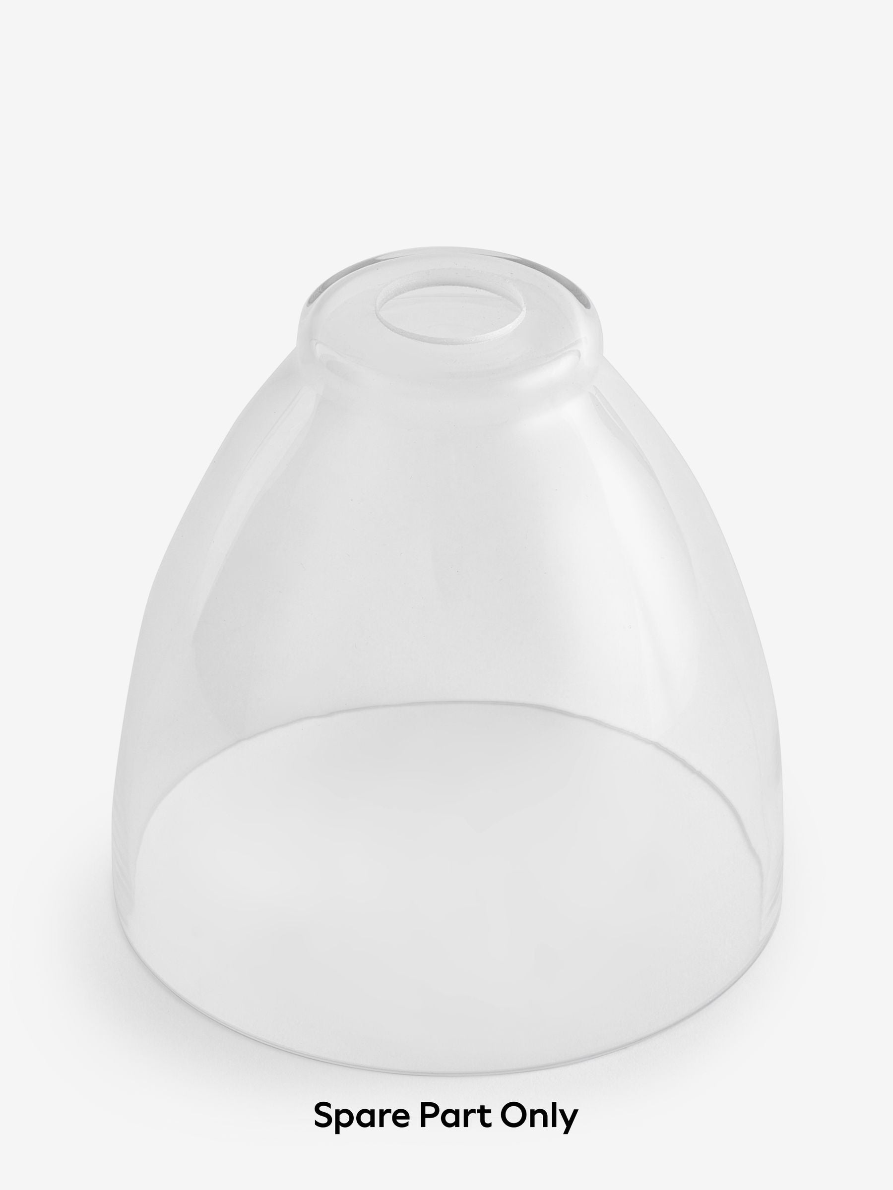 Clear glass lamp shade for Derwent ceiling light - British product