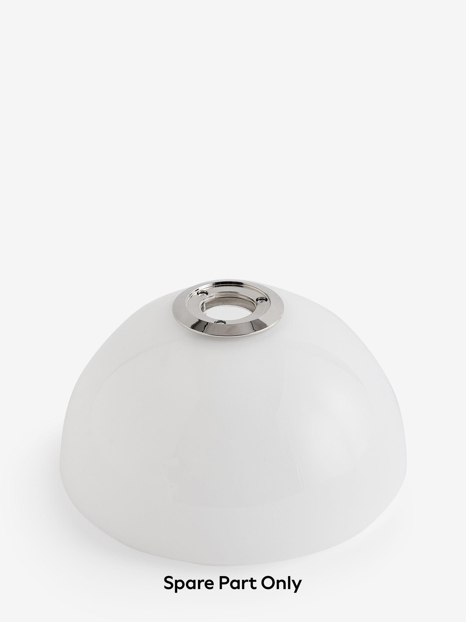 Layton white glass spare shade for flush light (British brand)