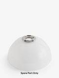 Layton white glass spare shade for flush light (British brand)