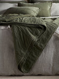 Secret Linen Store Vintage Rose Finn 100% Cotton Quilted Throw
