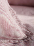 Secret Linen Store linen pillowcase with stripe pattern, standard size, imported from the UK