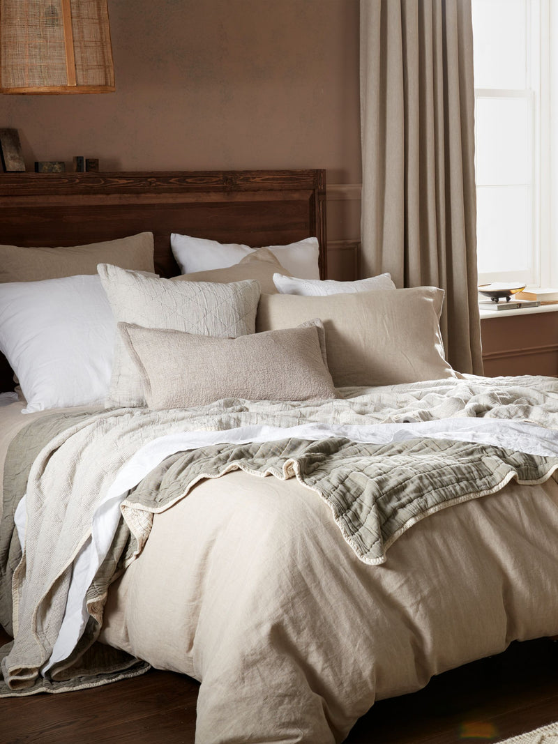 Secret Linen Store natural linen pillowcase - British product