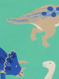 JoJo Maman Bébé turquoise sun protection hat with dinosaur print - British product