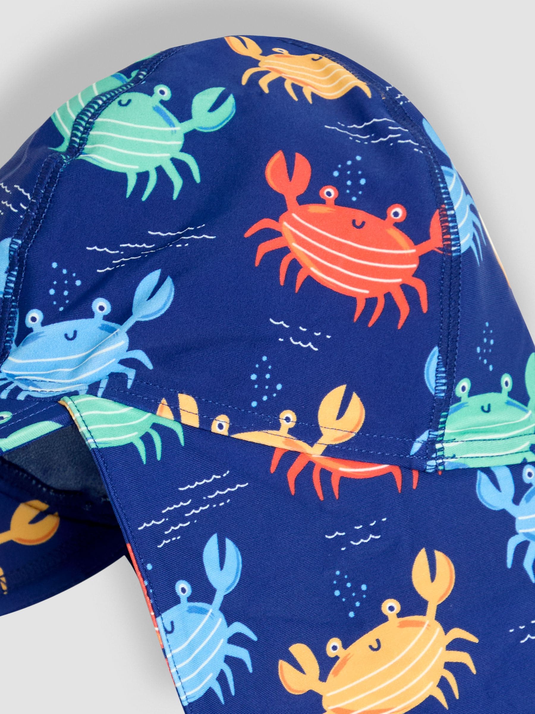 JoJo Maman Bébé Navy Crab sun hat, imported from the UK