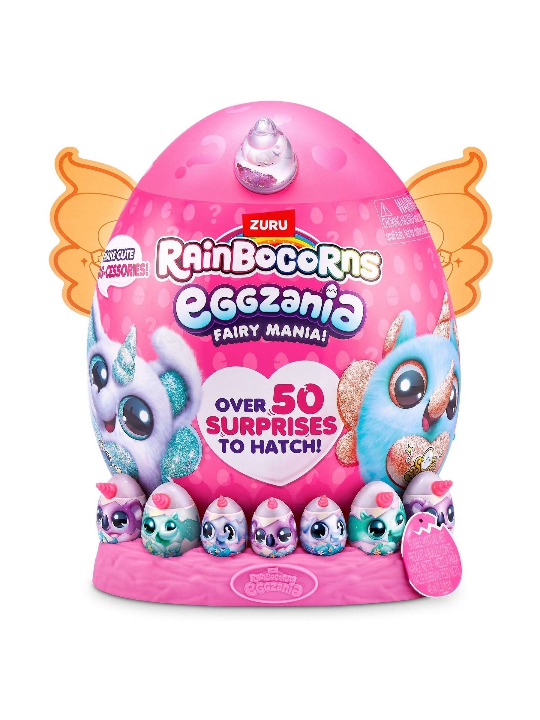Zuru Rainbocorns Eggzania Fairy Mania large soft toy, imported from the UK