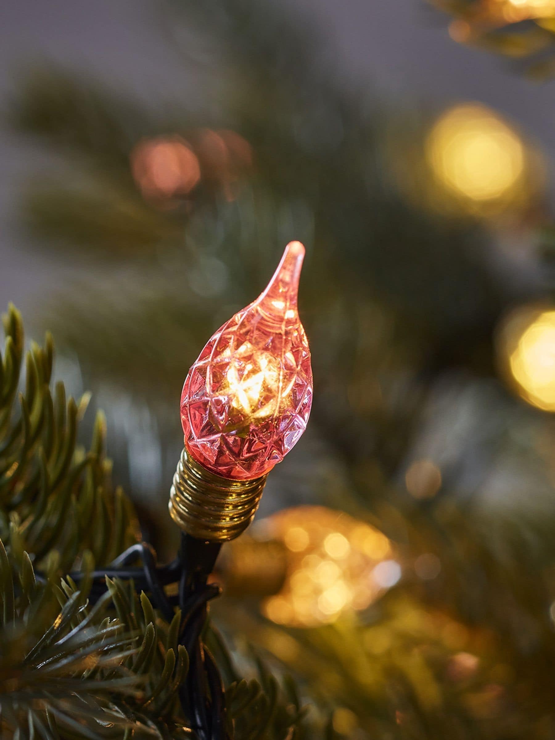 Lights4fun pastel C9 Christmas tree lights 150 bulbs, UK version