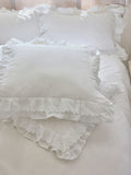 Shabby Chic by Rachel Ashwell pink broderie anglaise ruffle pillowcases set of 2 (British brand)
