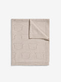Jojo Maman Bébé bear pointelle knit baby blanket 90x70cm - British product