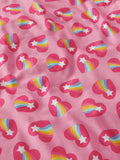 Little Bird by Jools Oliver Heart Rainbow duvet cover and pillowcase set, UK version