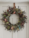 Lights4fun pre-lit autumn and Christmas wreath 60cm, UK version