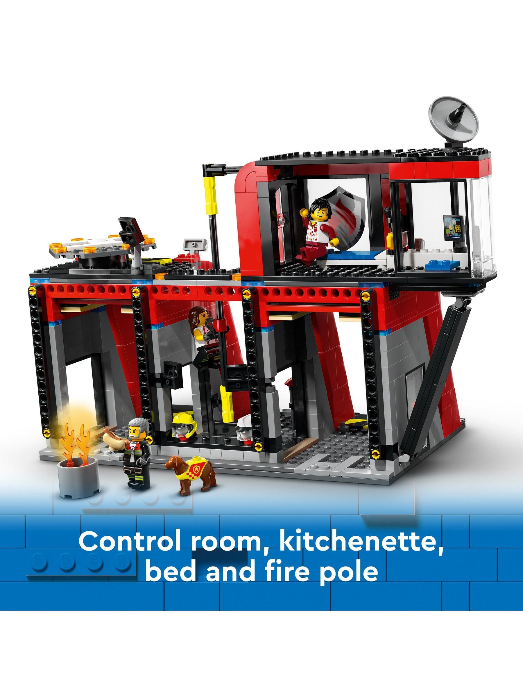 LEGO City Fire Station playset 60414, imported from the UK