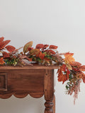 Lights4fun pre lit maple leaf garland 2m - British product