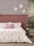Burleigh X Bedeck Of Belfast Pink Asiatic Pheasants duvet cover and pillowcase set - British product