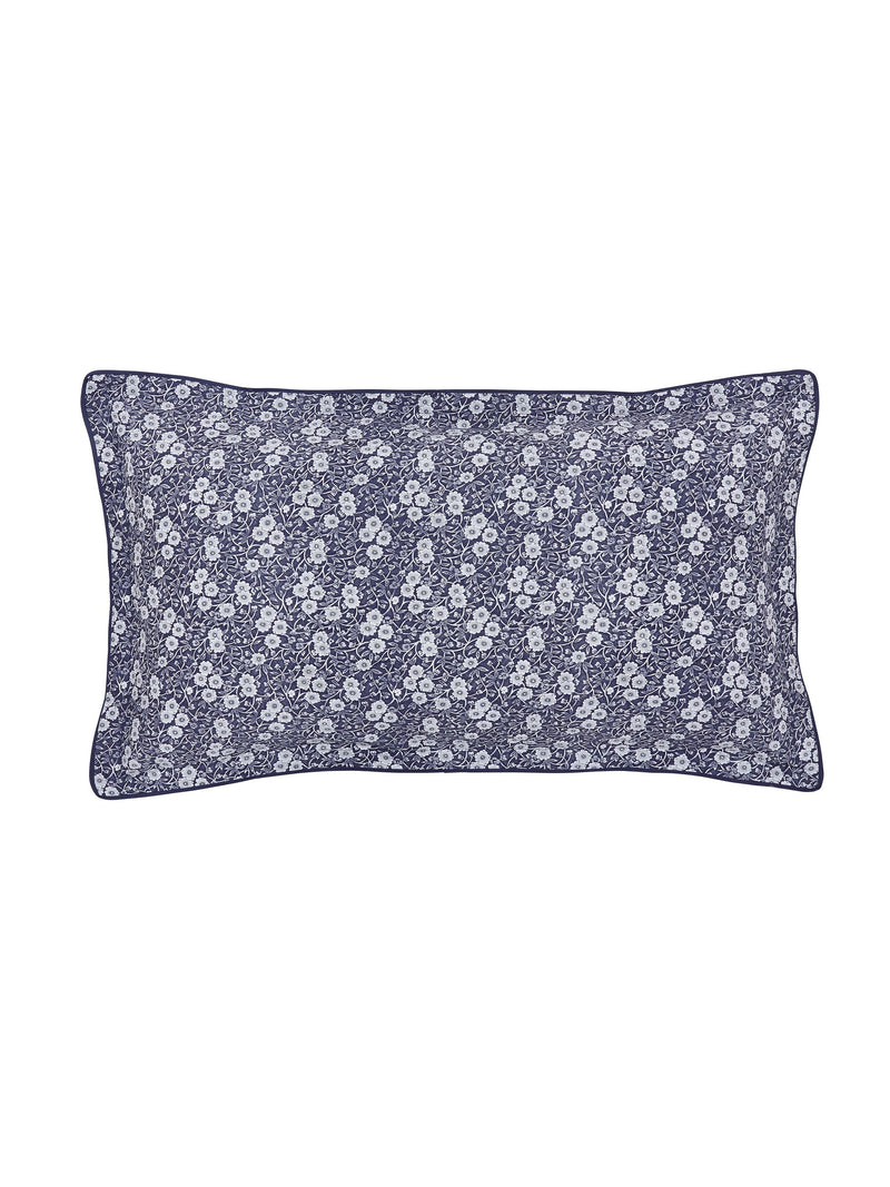 Burleigh Blue Calico duvet cover and pillowcase set - British product