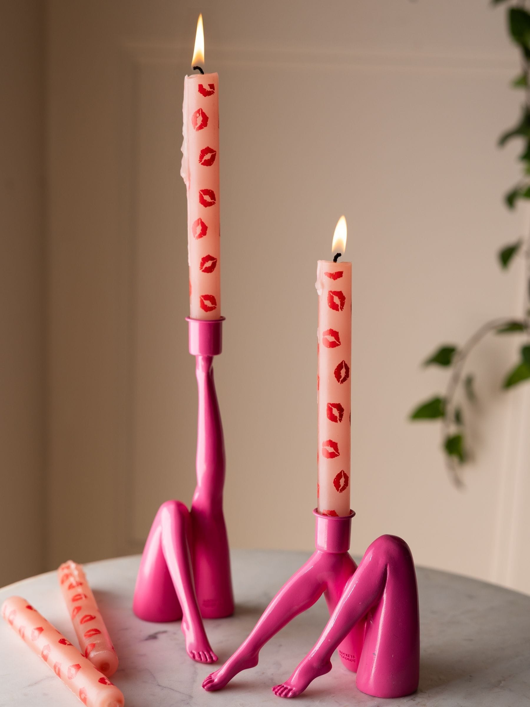 Rockett St George lips candles set of 4, imported from the UK