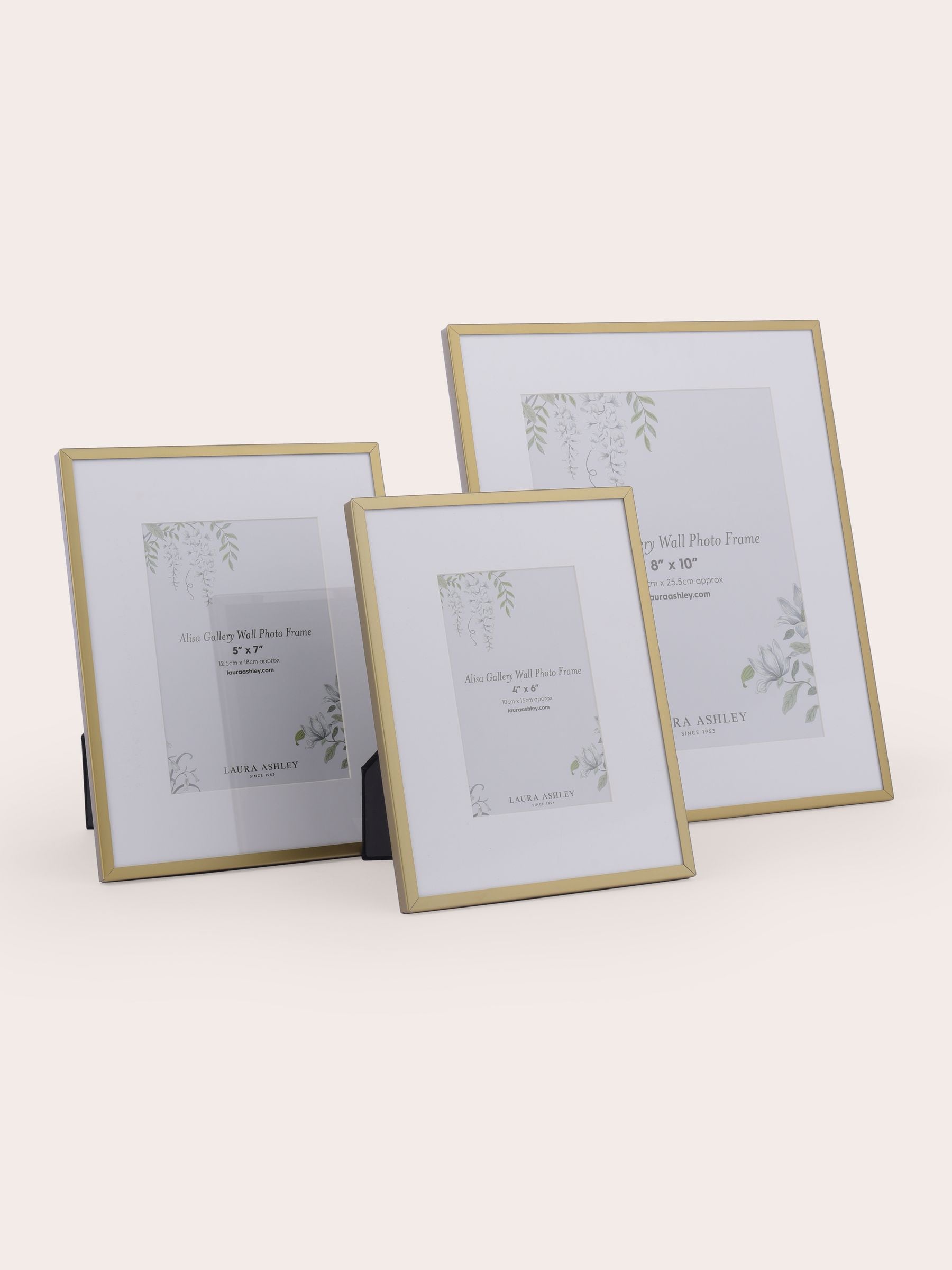 Laura Ashley Set of 3 Gold Alisa Photo Frames