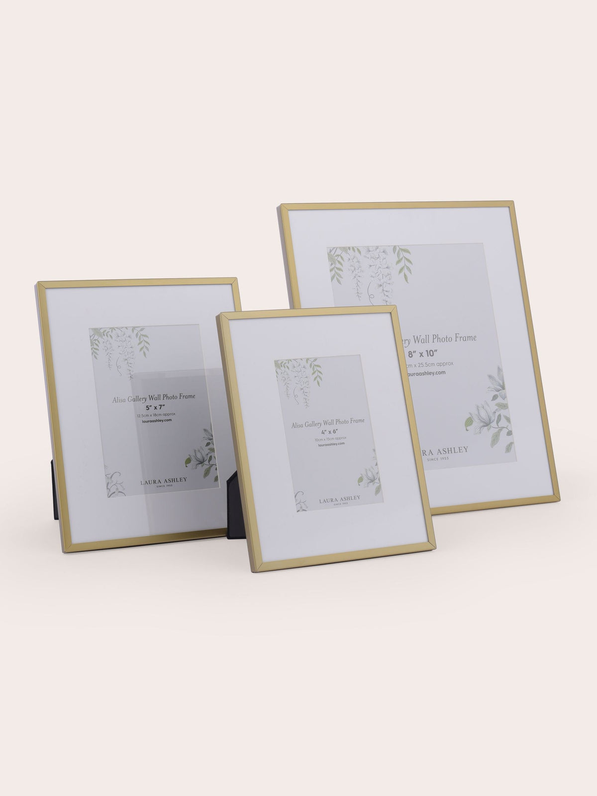 Laura Ashley Set of 3 Gold Alisa Photo Frames