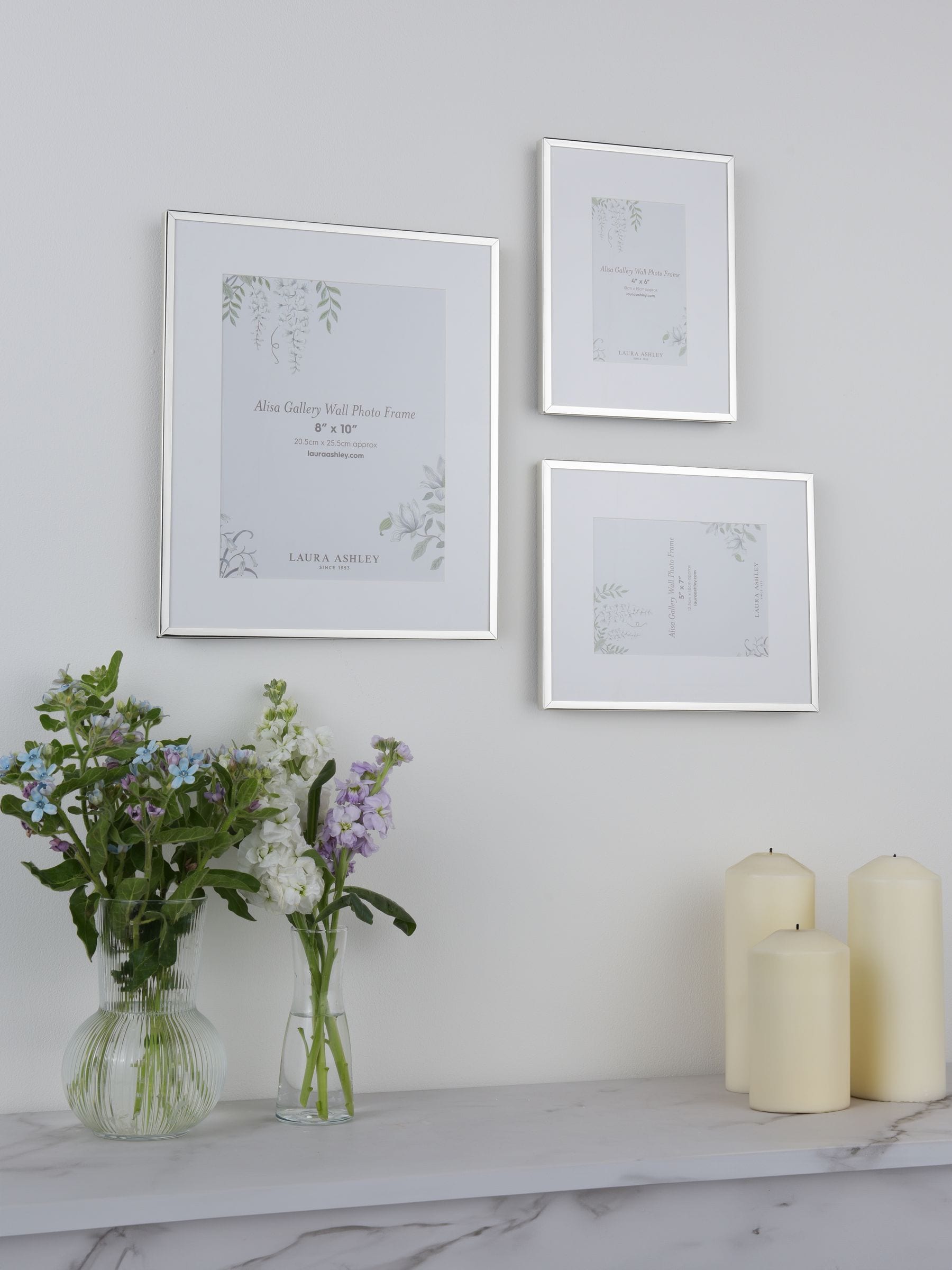 Set of 3 Gold-Effect Photo Frames with Mounts