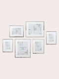 Laura Ashley set of 6 silver Alisa gallery photo frames, UK version