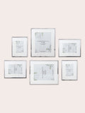 Laura Ashley set of 6 silver Alisa gallery photo frames, UK version