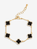 Jon Richard orange jet enamel clover bracelet, UK version