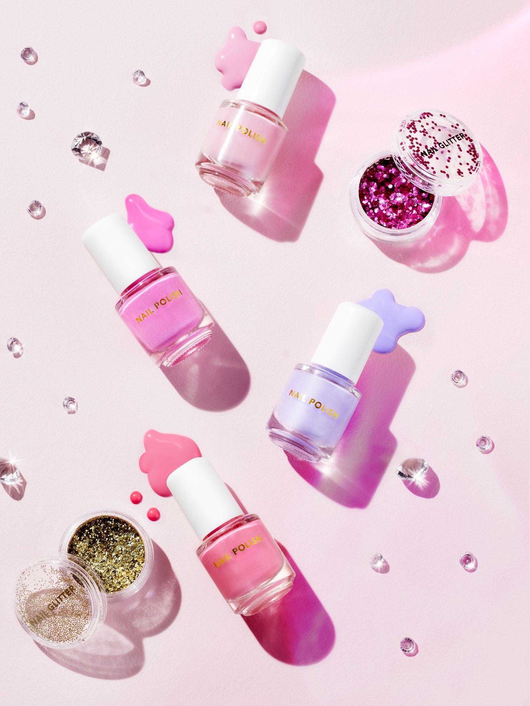 Miss Sparkle nail set with glitter pots, imported from the UK