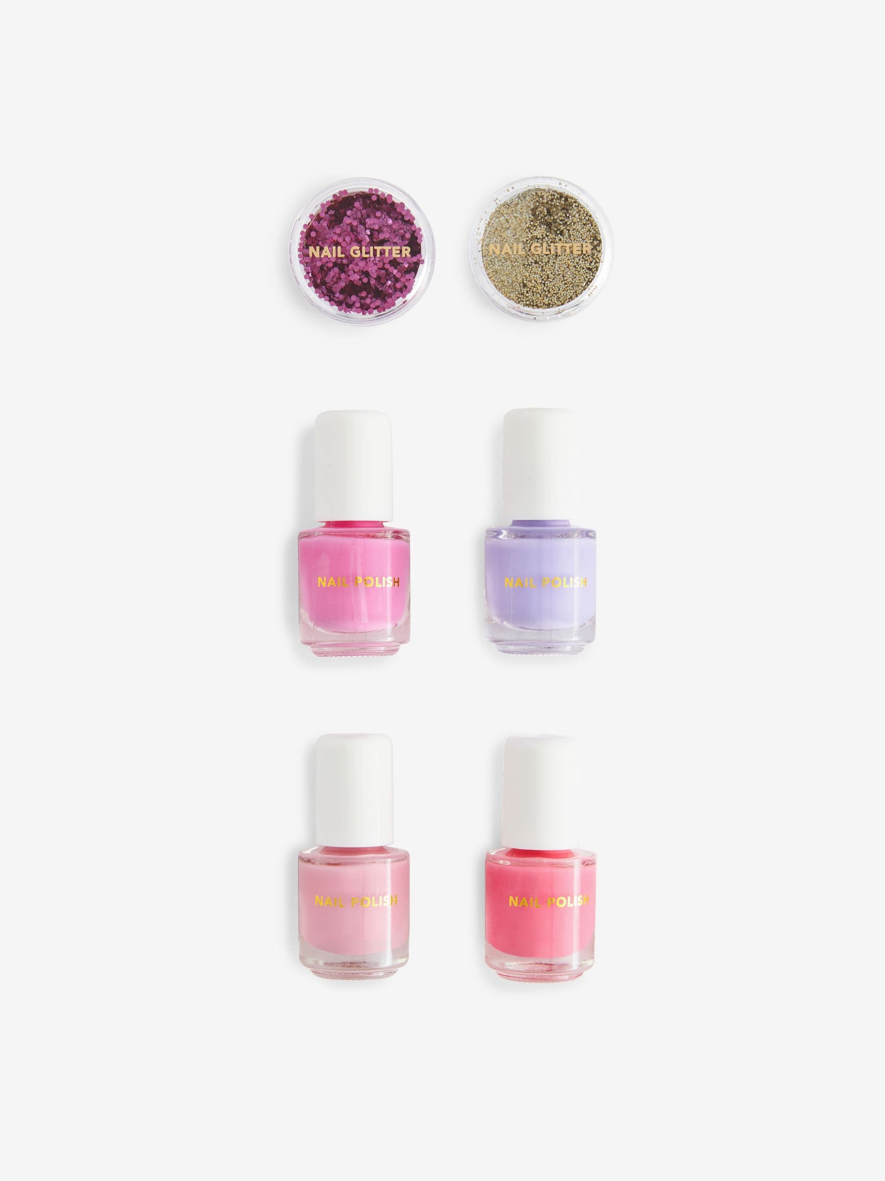 Miss Sparkle nail set with glitter pots, imported from the UK