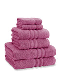 Catherine Lansfield 6 Piece Charcoal Grey Zero Twist 100% Cotton Towel Set