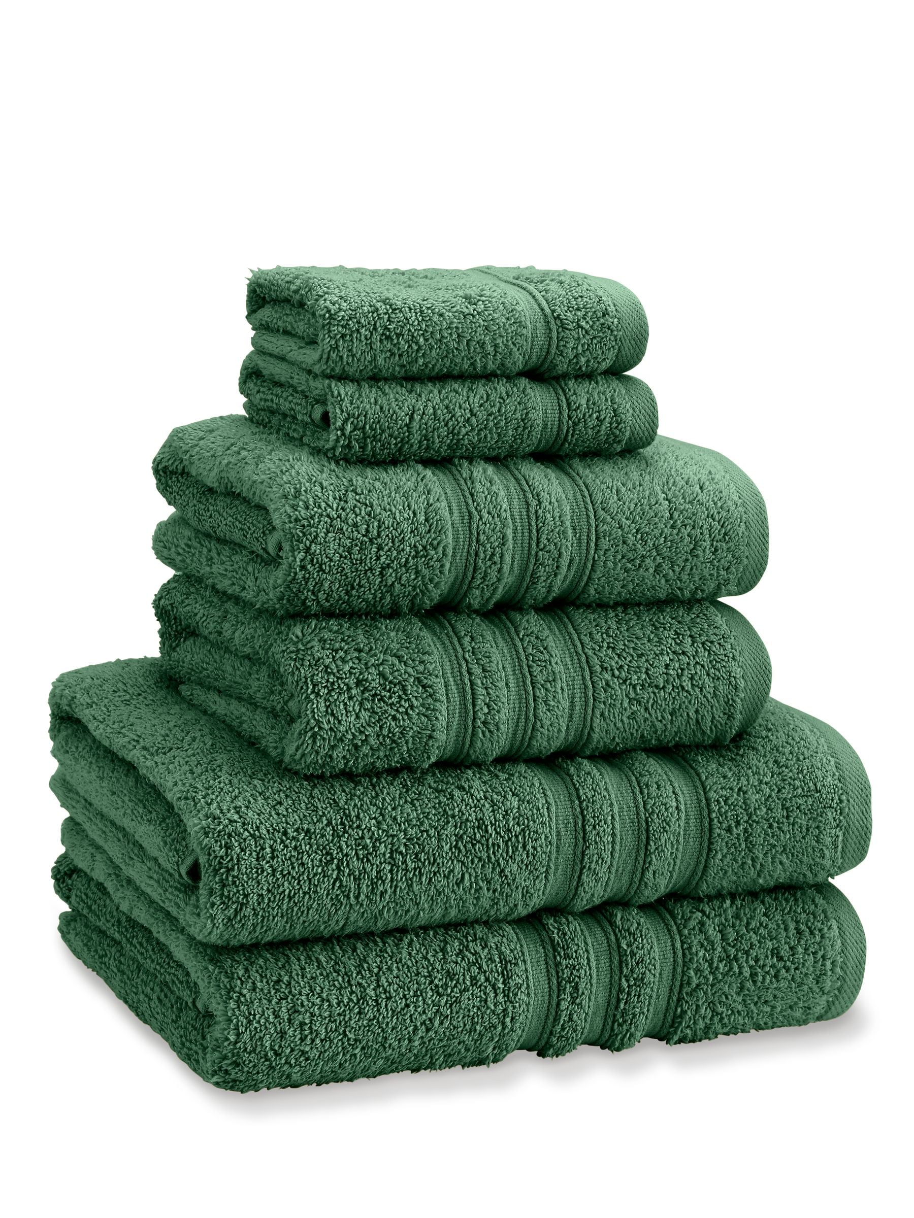 Catherine Lansfield 6 Piece Charcoal Grey Zero Twist 100% Cotton Towel Set