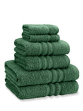 Catherine Lansfield 6 Piece Charcoal Grey Zero Twist 100% Cotton Towel Set
