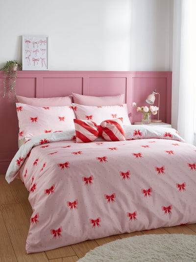 Next Sassy B Pink Dotty Schleifen So Soft Wende-Bettbezug-Set - Online kaufen bei McGrocer