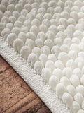 Bianca white aspen bobble bath mat 50x80cm, imported from the UK