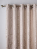 Catherine Lansfield damask jacquard lined eyelet curtains, UK version