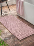 Bianca Black Aspen Bobble Long Bath Mat Runner