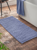 Bianca Black Aspen Bobble Long Bath Mat Runner
