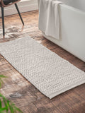 Bianca Black Aspen Bobble Long Bath Mat Runner