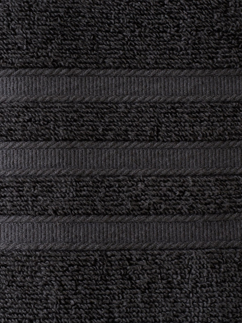 Catherine Lansfield charcoal grey zero twist cotton towel set, UK version