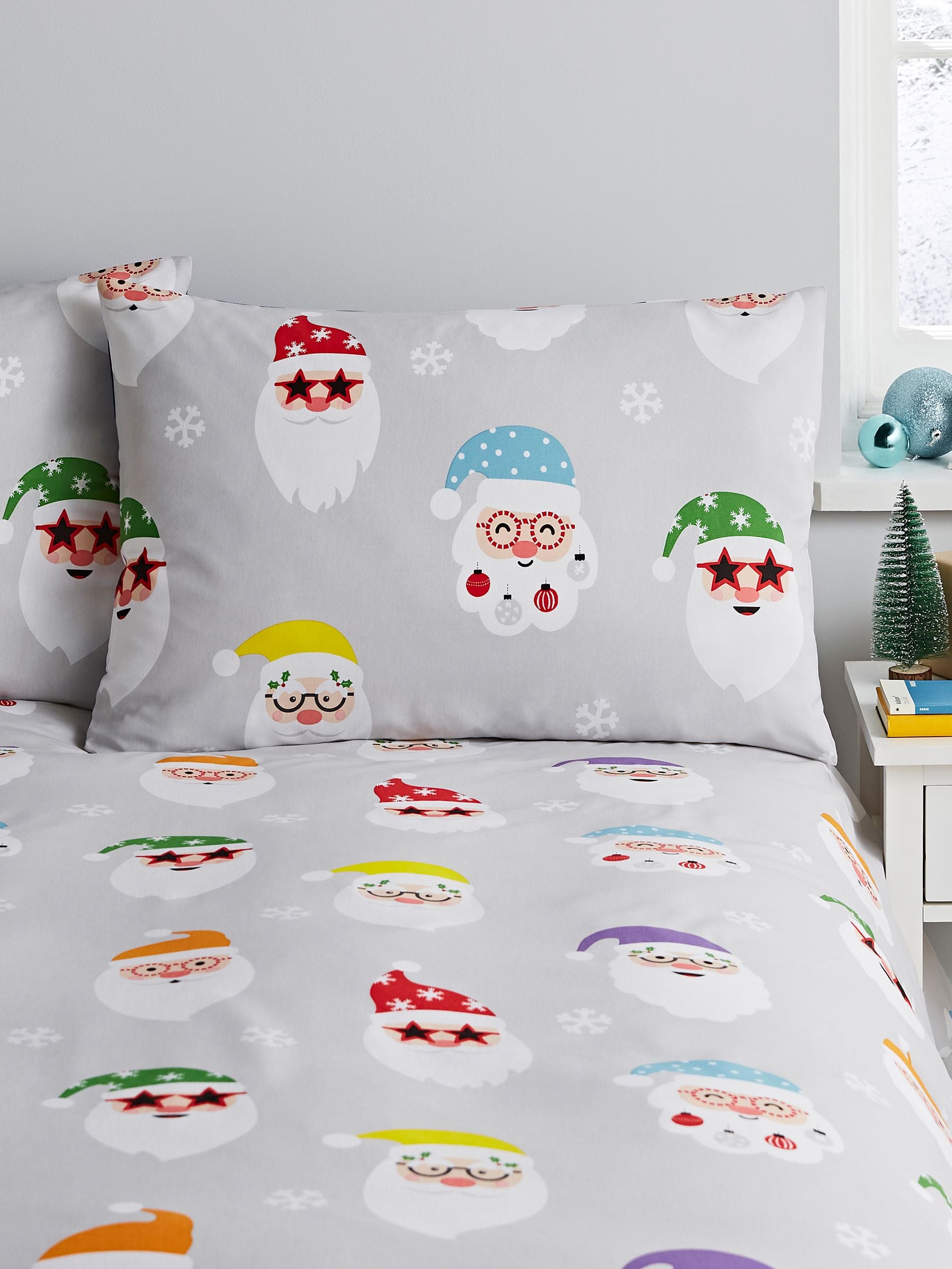 Catherine Lansfield Red Christmas Santa Spectacular Duvet Cover Set - British product