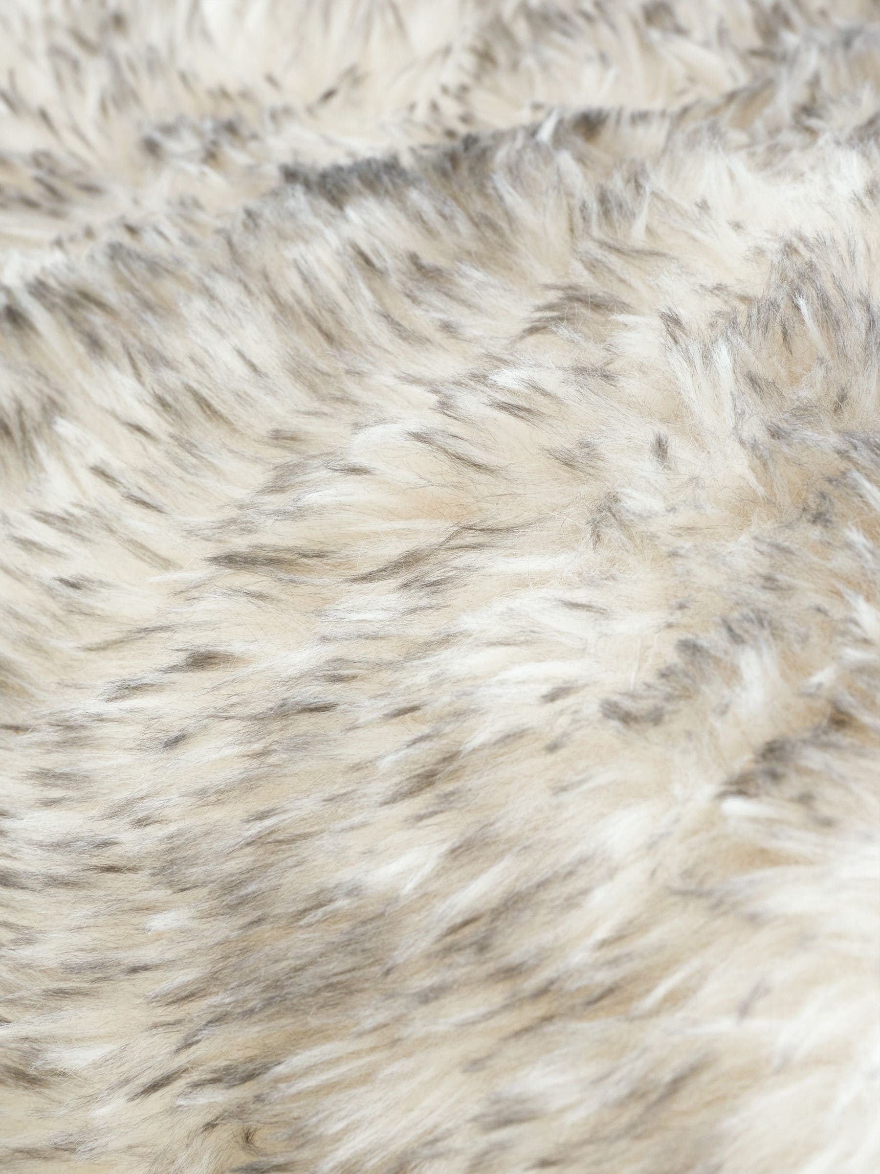 Catherine Lansfield silver grey arctic fox faux fur throw - British product