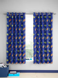 Catherine Lansfield reversible football eyelet curtains 168x183cm (British brand)